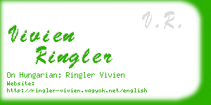 vivien ringler business card